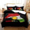 Kurdistan Flagg Sengetøy Sett Enkelt Twin Full Queen King Size Sengesett Voksen Barn Soverom Dynetrekk Sett parure de lit Seng