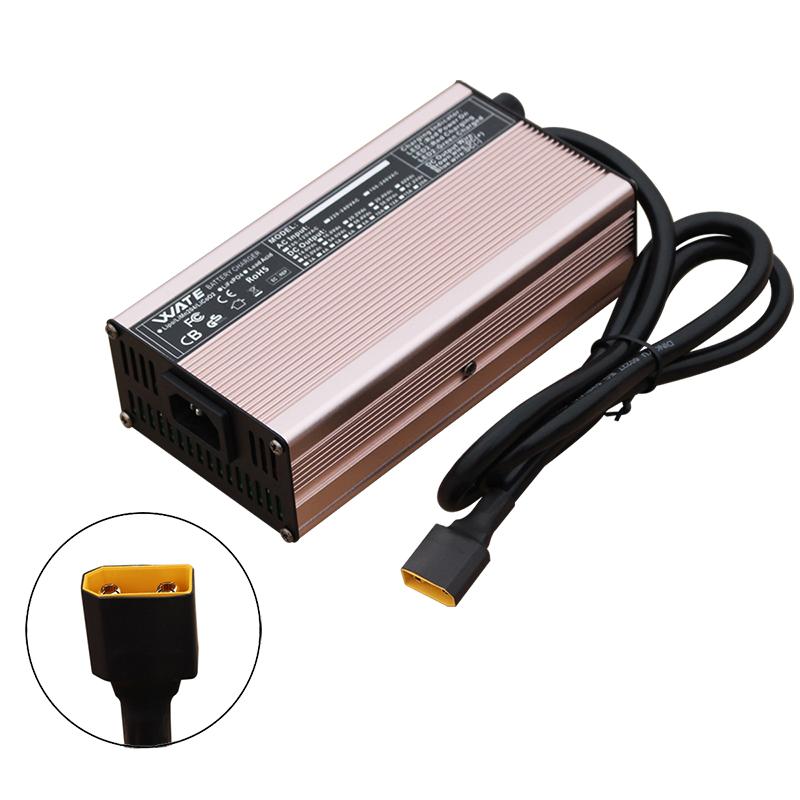 42V 15A smart lithium battery charger for 10S 36V lithium battery fast charging connector optional