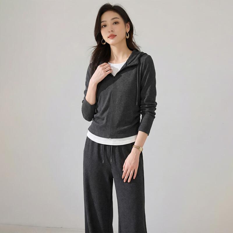 Handu Yishe Women's Elegant Casual Faux Two-Piece Set