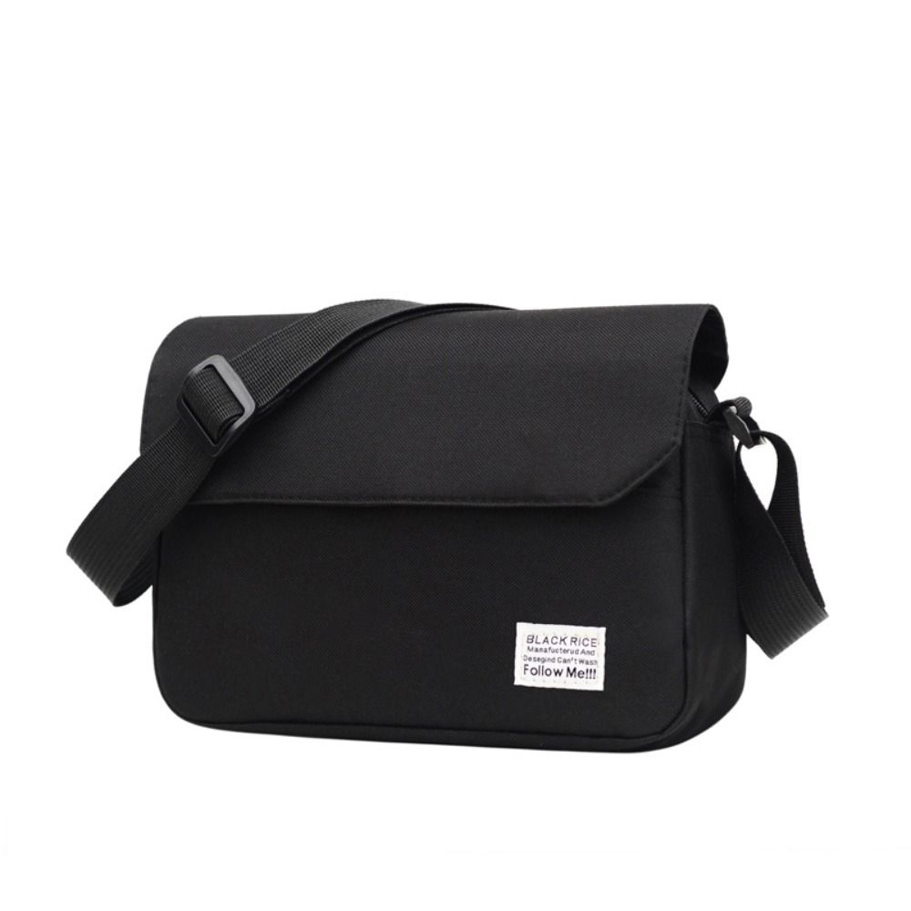 

Solid Color Crossbody Bag Waterproof Leisure Bandage Bag Casual Street Bags Student чорний