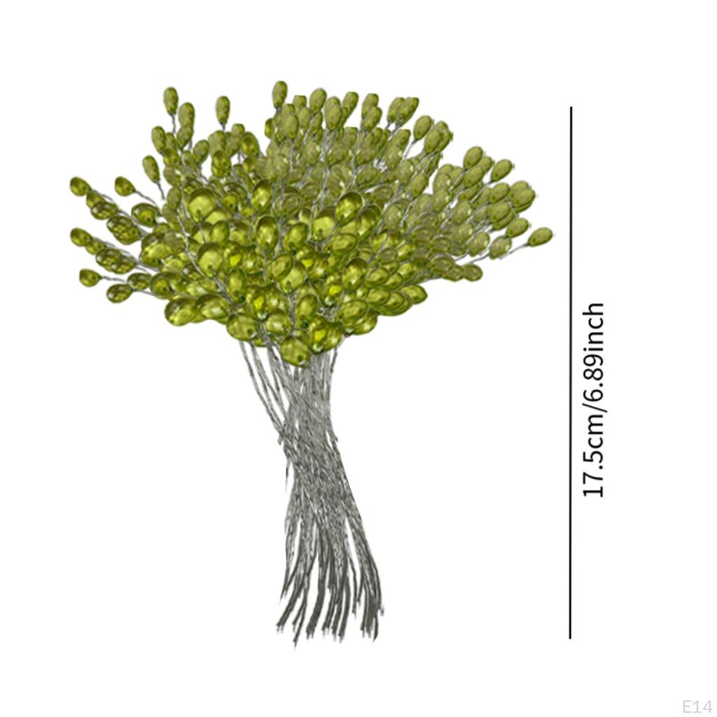 30 Stück Acrylperlen Blumenzweige Simulation Drop Picks Blumendekoration