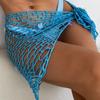 Hand-Crocheted Sequin Bikini Cover-Up Skirt