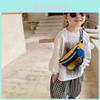 Colorful Patchwork Polyester Children's Waist Bag Stylish Baby Money Purse For Kids