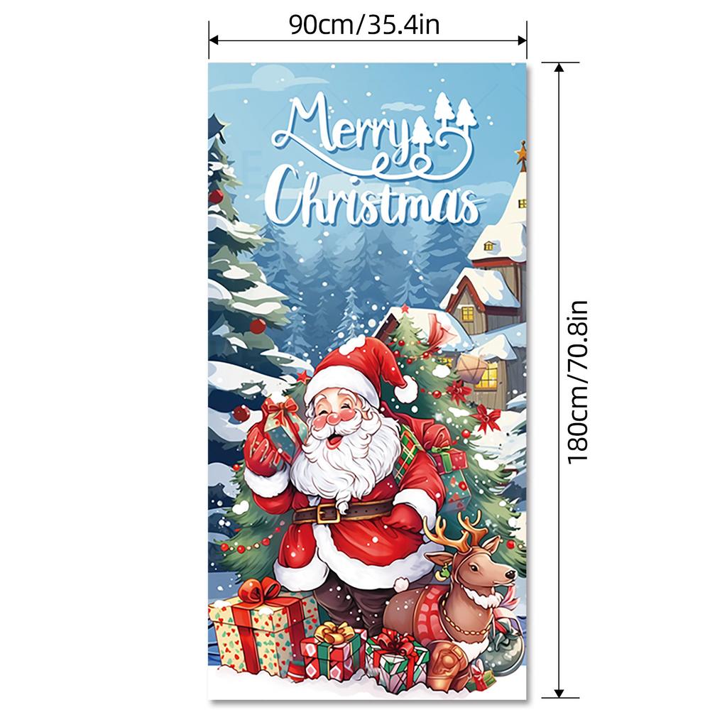 Christmas Background Cloth, Explosive Decorative Banner Hanging Cloth, Camera Couplet Direct Sales