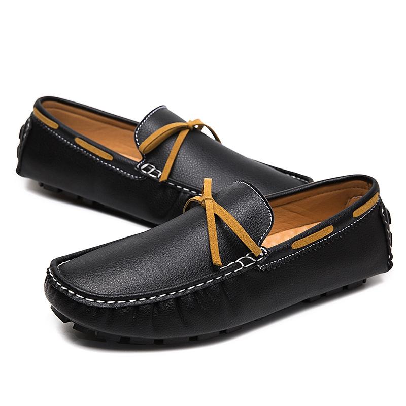 Italian Leather Man Loafers Designer Slip on Driving Shoes Men Soft Loafers Big Size 36-48 Italian Shoes Moccasins Casual Flats