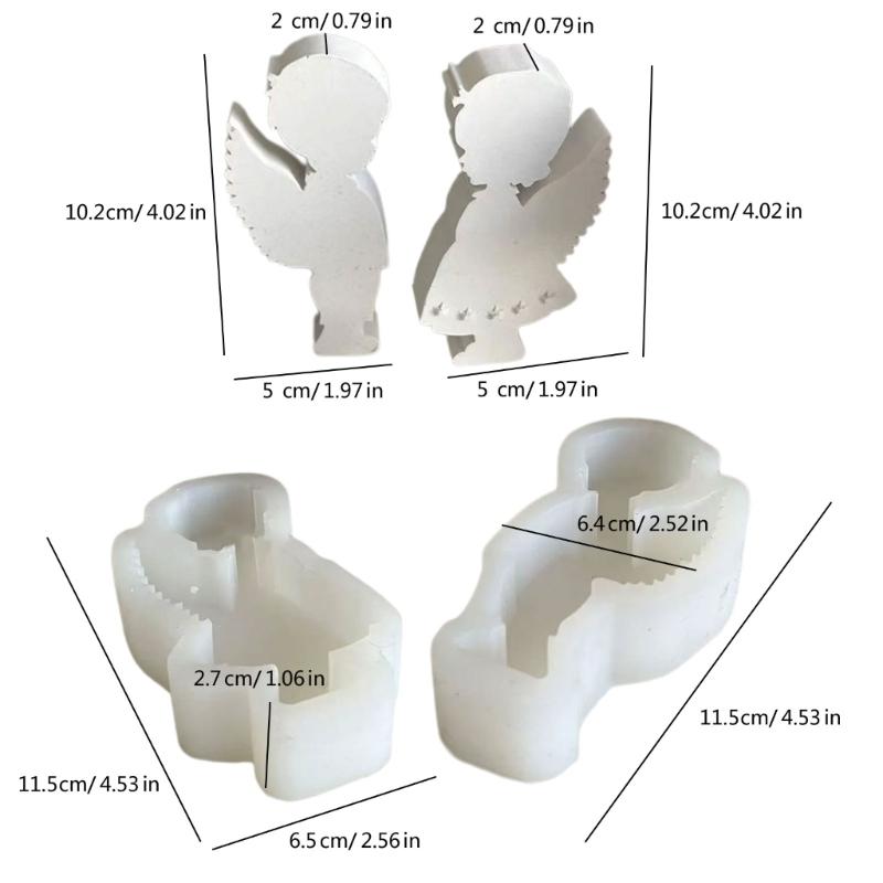 2Pcs Couple Dwarfs Candle Molds for Crafting Candle, Little Girl and Boy Resin Molds Epoxy Resin Casting Molds