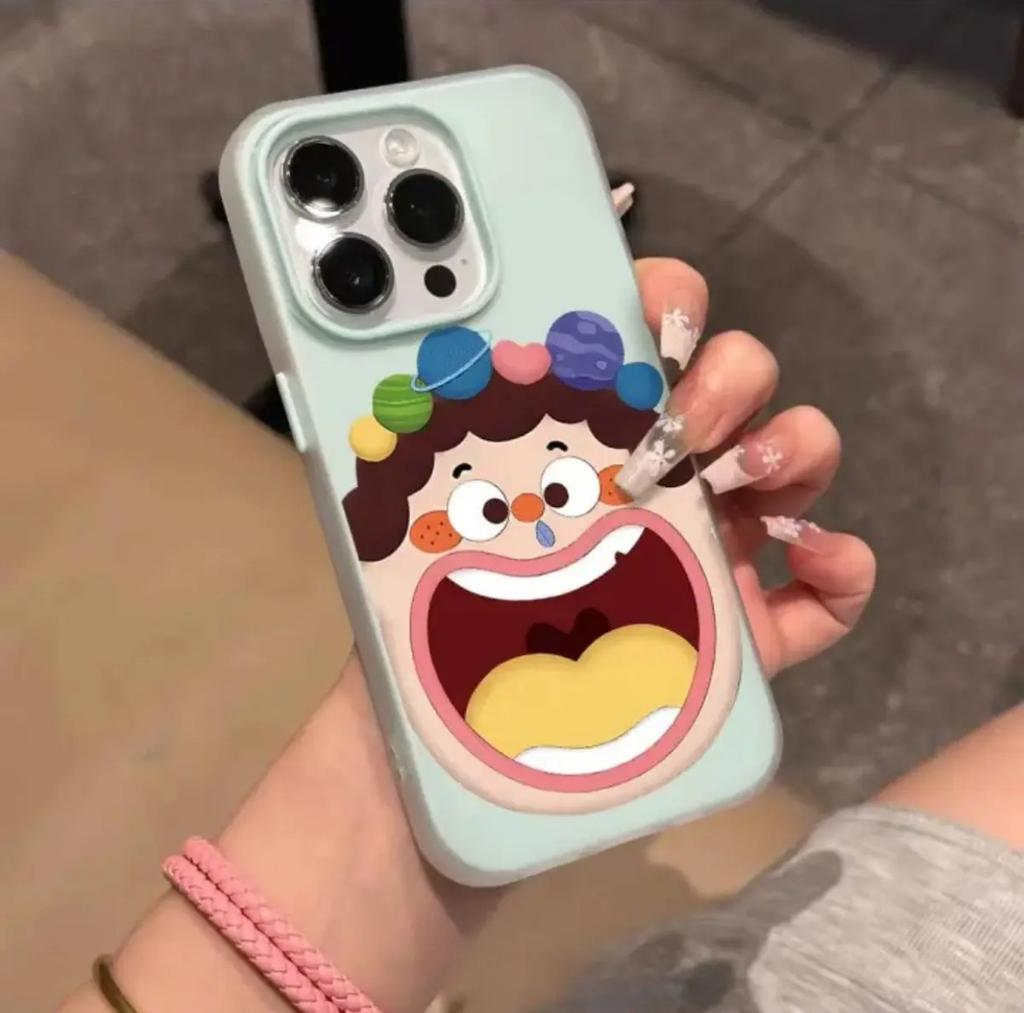Cartoon Großer Mund für Phone16promax für Apple 14pro Wird Nicht Gegen Die Handyhülle Stoßen 15 Neues Modell 13 Voll