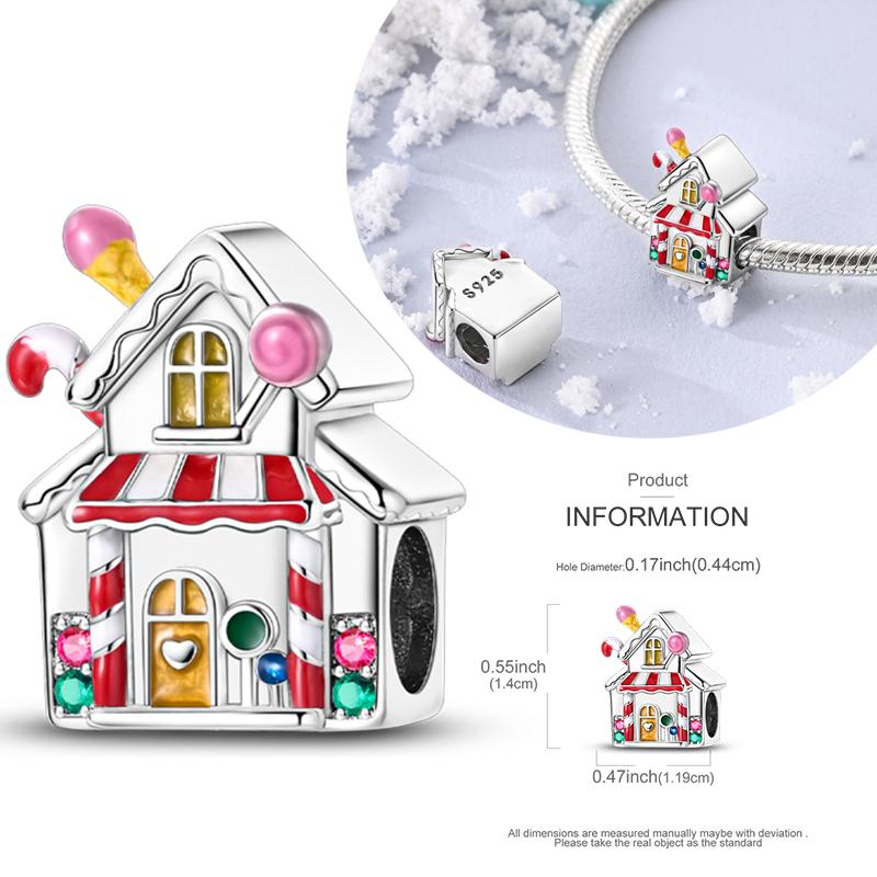 Copper Charms Winter Series Beads Snowman Penguin Pendant Fit Women Original Bracelet Christmas Diy Jewelry Dangle