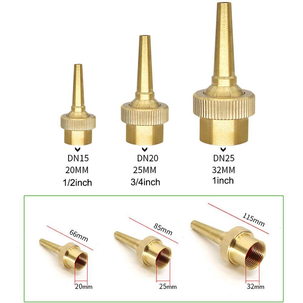 1/2" 3/4" 1" Jet Rett Fontenedyser Messing Sprøytehode Svømmebasseng Fontenedyse