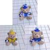 Plush Soccer Bear Keychain With Pp Cotton Filling For Kids And Teens