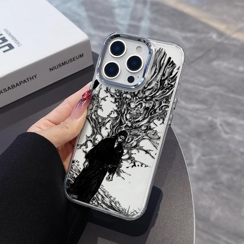 Hot New Vagabond Samurai Phone Case For iPhone 17 Air 16 e 15 14 13 12 11 Pro Max Plus SE 2020 2022 Transparent Soft Cover