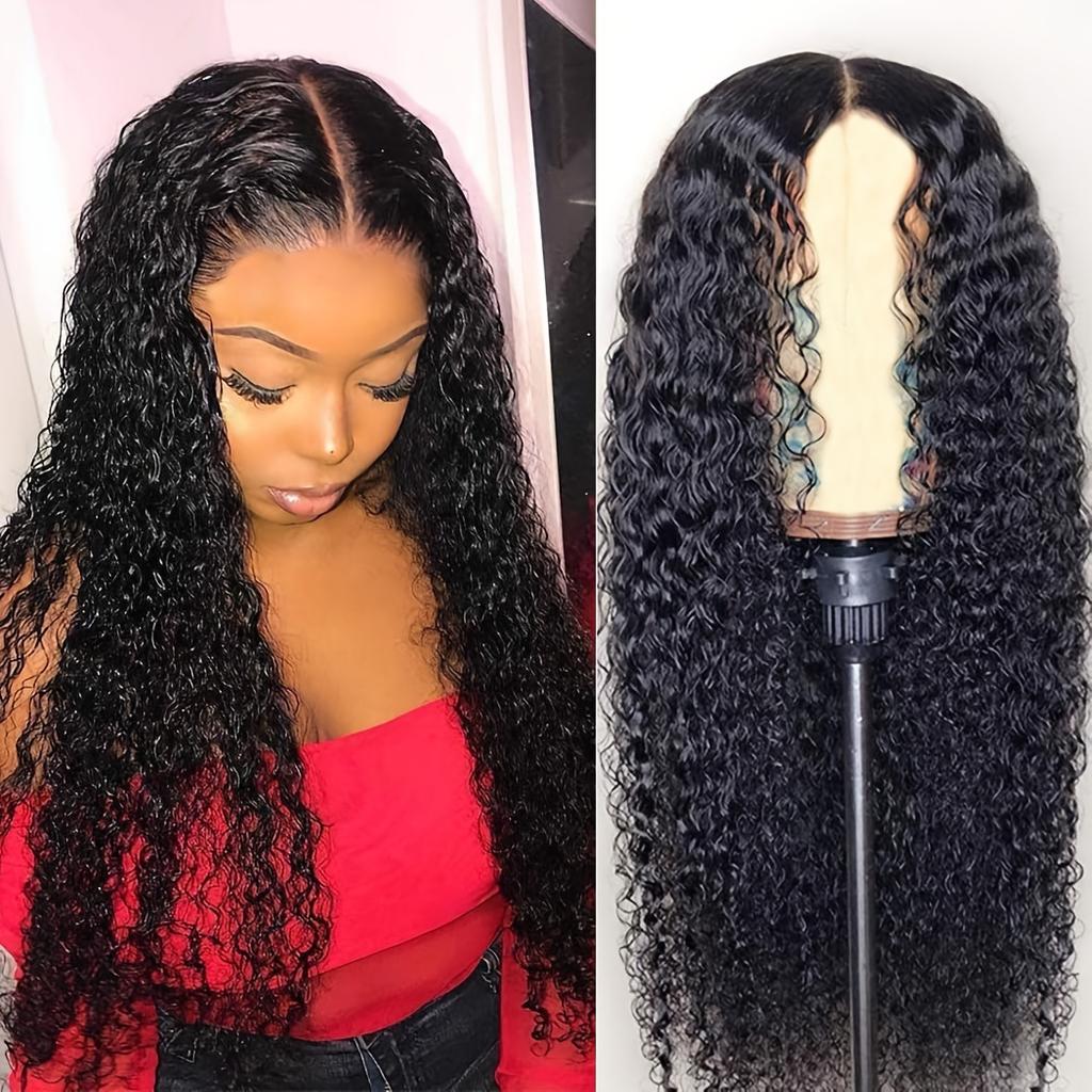 Long Curly Glueless Wigs Women Heat Resistant Synthetic Hair Wig