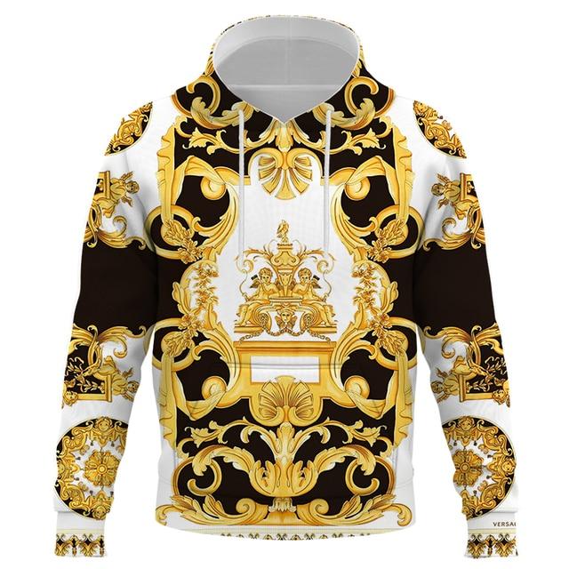 Männer Frau Goldene Leopard 3D drucken Hoodies Sweatshirts Mode Kapuzen Hip Hop Herren Marke Hoodie luxus Streetwear dropshiping