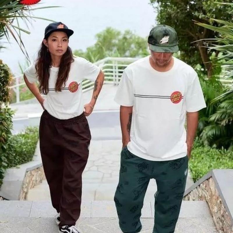 Clothing and Outfits Couples Short-sleeved Summer Men s and Women s Pure Cotton Loose T-Shirts S