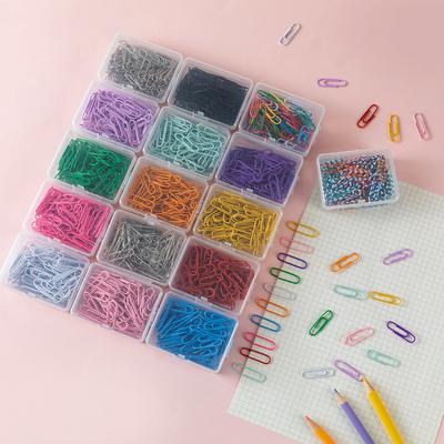 28mm Paperclips 50 Stuks met Plastic Opbergdoos Duurzaam Metaal Kantoor Schoolbenodigdheden voor het Organiseren van Documenten en Papieren