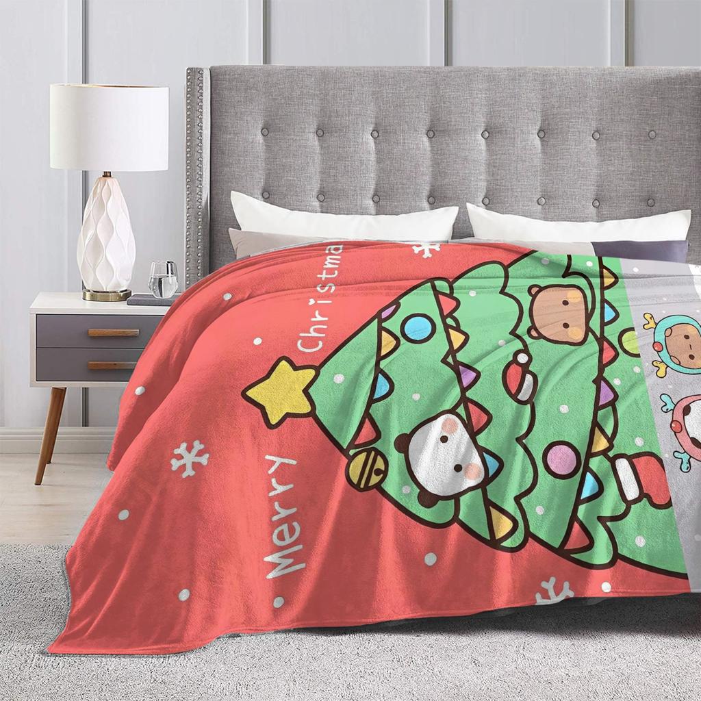 Bubu Dudu Christmas Blanket Quality Warm Bedding Throws Autumn Boy Girl Living Room Fashion Bedspread