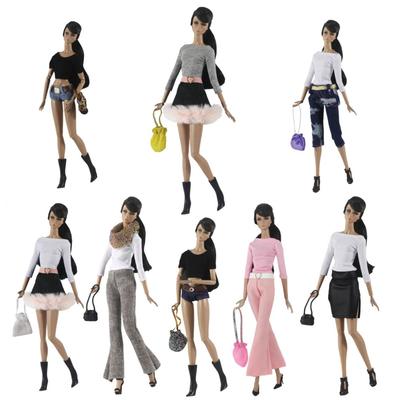 Tenue T-shirt Jupe Short Pantalon Fait Main pour Poupée 11,5 pouces 30 cm Nombreux Styles au Choix Cadeaux pour accessoires de poupée babie
