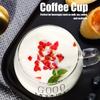 Coffee Cup Transparent Borosilicate Glass Mug with Handle for Milk Tea Cocktail Beverage