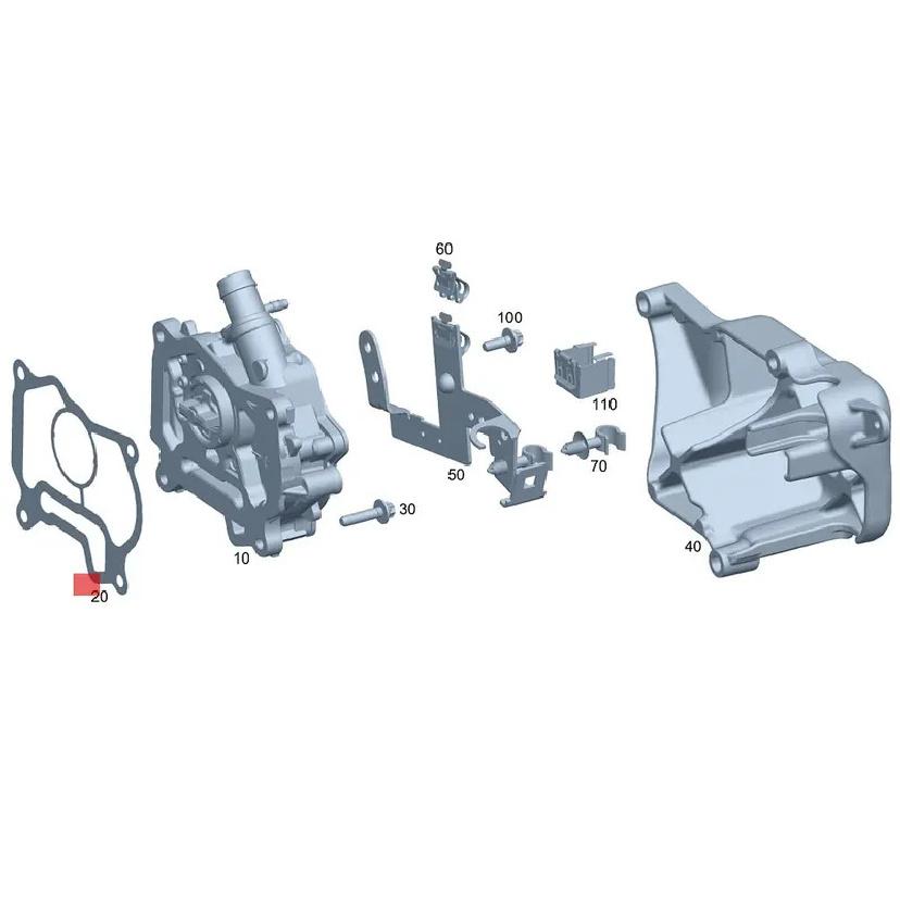 LINK-LOCK Engine vacuum pump gasket 2700160080 A2700160080 for Mercedes-Benz M270 A180 A200 B200 CLA200 GLA260 CLA260 W246 X156