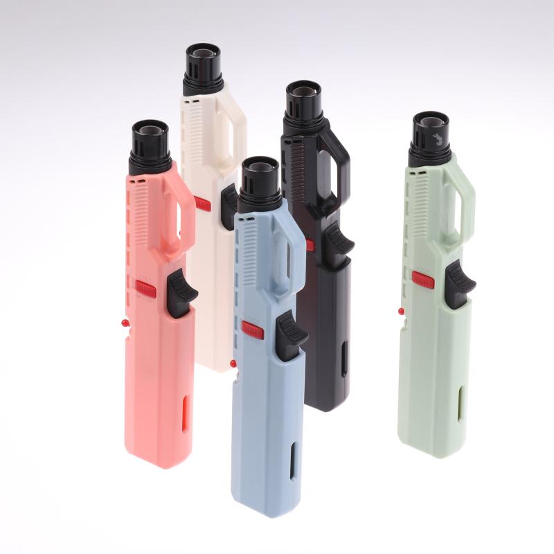 Butangasslighter Oppblåsbar lighter Vindtett fakkellighter, Bærbar kjøkkenlighter, Utendørs campinggrill lite verktøy