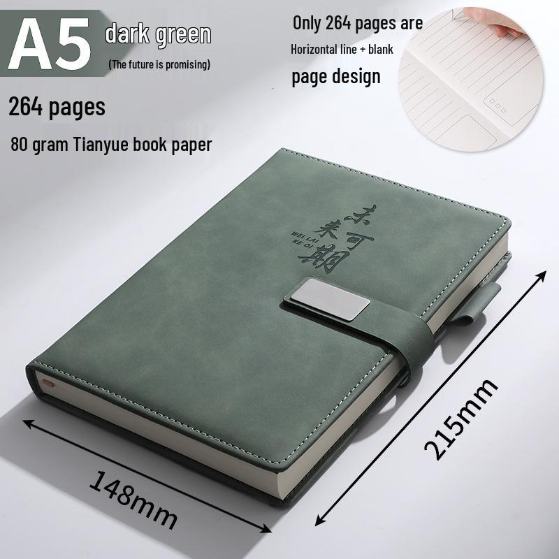 Custom B5 Notebook Gift Set with Thickened Cover, A5 Business Diary, and Logo Printing.