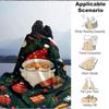 1 Stück Weihnachtsmann-Decke, Leichte Flanell-Kuscheldecke für Sofa, Bett, Reise, Camping, Wohnzimmer, Büro, Couch, Stuhl, a0922072