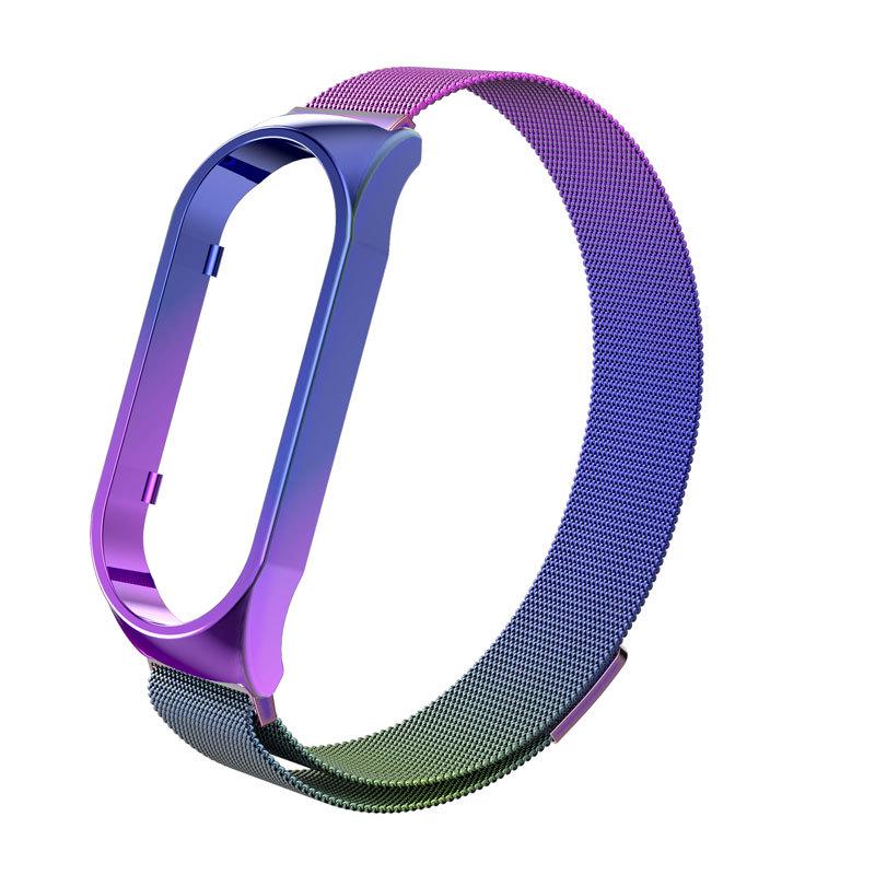 Xiaomi Band 7 Milanese Magnetic Stainless Steel Strap - Adjustable Replacement Wristband