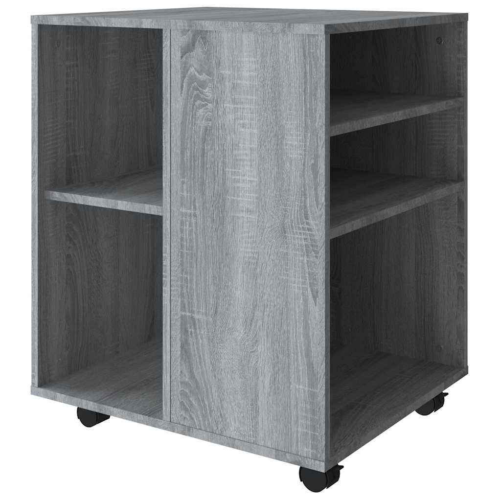Mobile Filing Cabinet Grey Sonoma 60 x 53 x 72 cm Particleboard