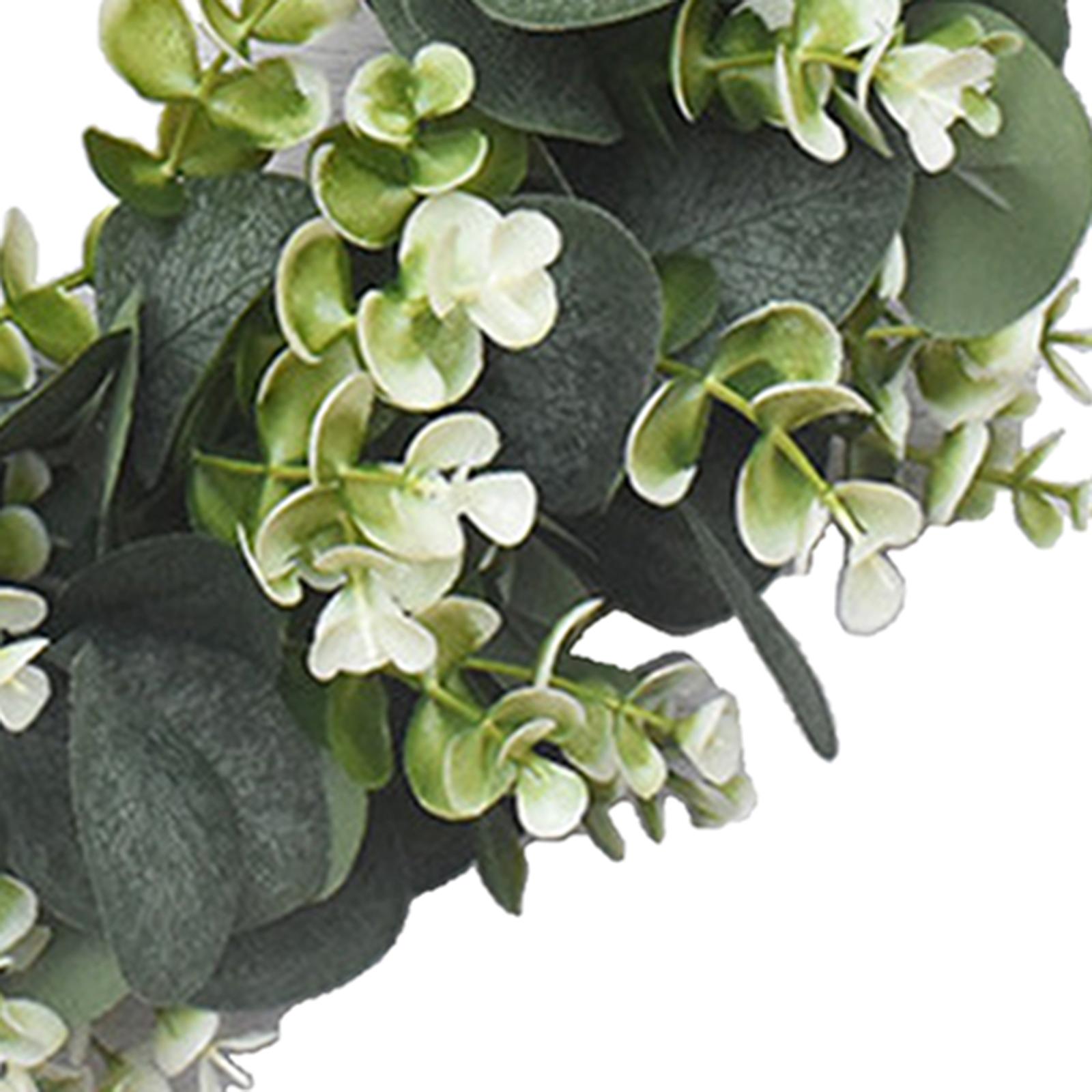 30 см искусственный эвкалиптовый венок для входной двери — фото 4