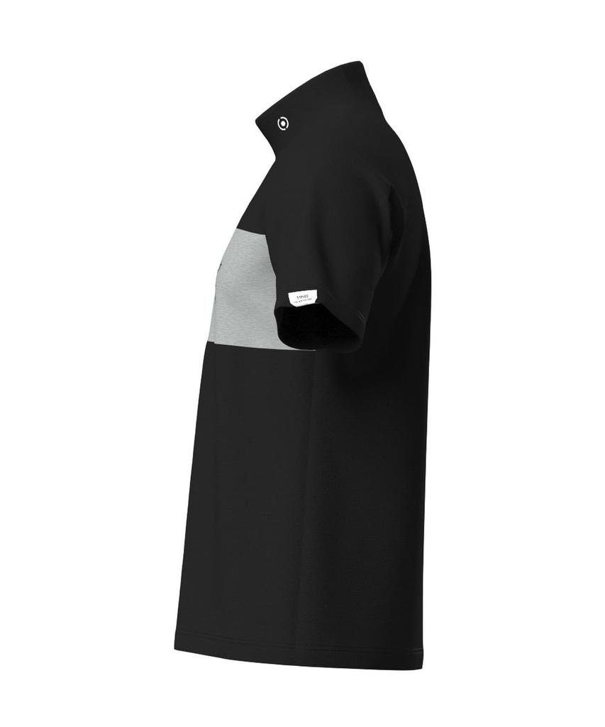 Ping Apparel Men's Short Sleeve High Neck Shirt (Lightweight, Stretch, UV Protection) / Golf Undershirt / 621-4267801 010_Black, Size 3L