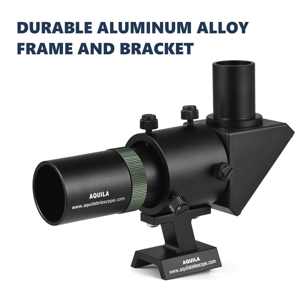 XTAHDGE Star Finder 6*30mm 90 Degree Right Angle Left and Right Reversed Image Crosshair Alloy Astronomical Accessories