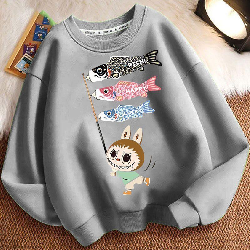 Cute and Loose Hoodies for Children, Fashionable Long-sleeved Hoodies for Boys and Girls In Spring and Autumn