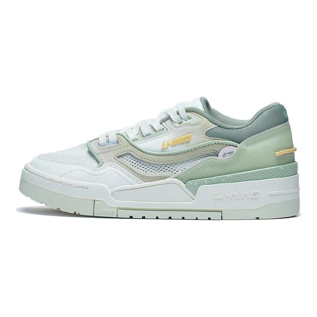 Li Ning 001 BTC Prm Textile, Synthetic Leather Slip Resistant Abrasion Resistant Low top Skateboard Shoes Women's AGCT068-2