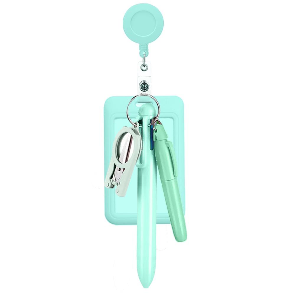 Multifunction Nurse Pen Set 6-in-1 Ballpoint Pen New Foldable Scissors  Nurse Badge Accessories