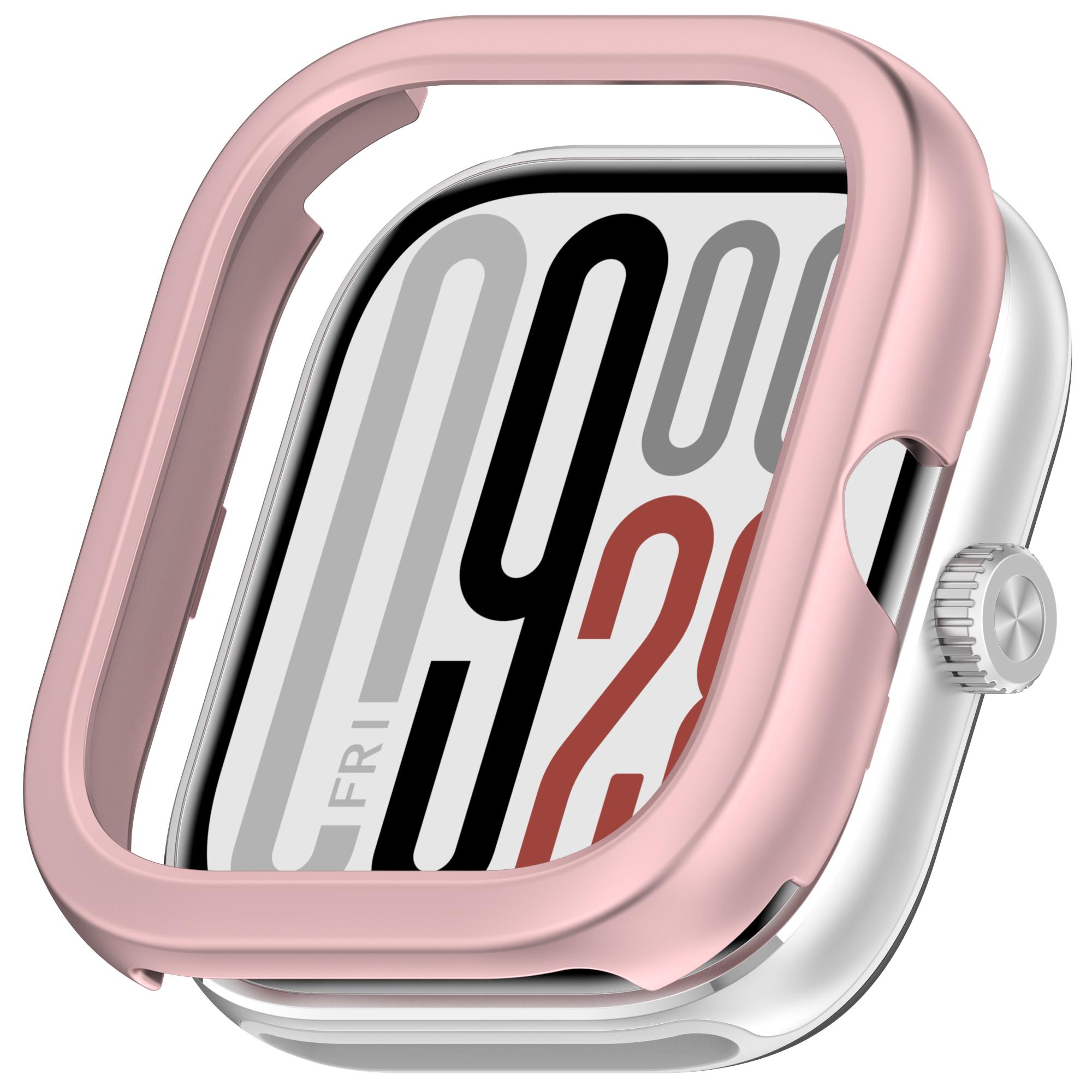 

PC Case For Xiaomi Redmi Watch 5 accessories All-around hollow hard Bumper Frame Protective Protector For Redmi Watch 4 Cover For Redmi watch 4 троянди рожеві кольору