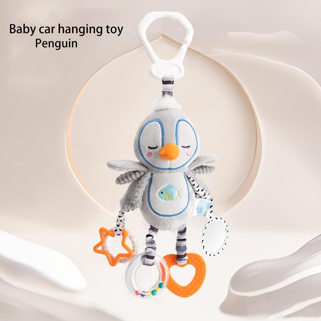 New Fun Kids Toys Rabbit Butterfly Parrot Penguin Car Hanging Toy Rattle Educational Holiday Celebration Gift for Thanksgiving, Christmas,Birthday