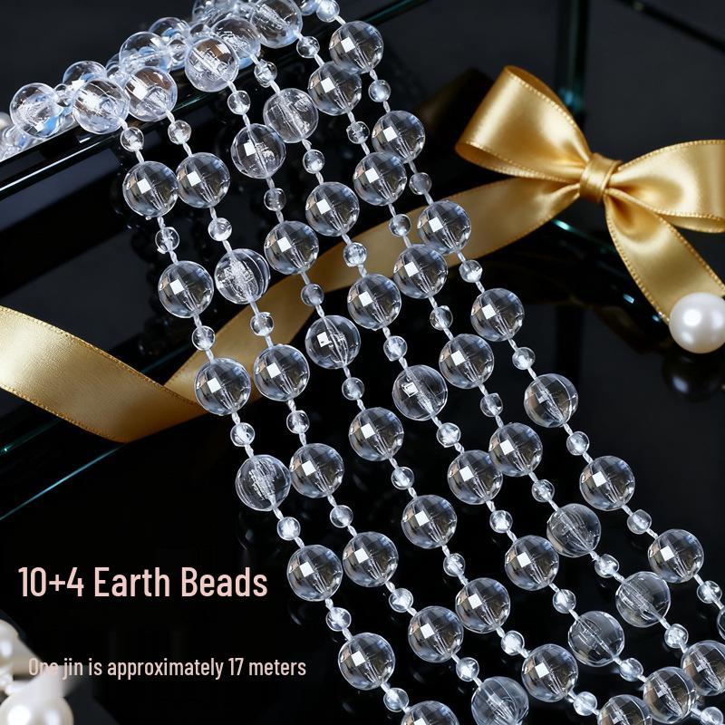 10mm UFO Acrylperlen für Hochzeitsgirlande, Gangläufer oder Kronleuchterdeko