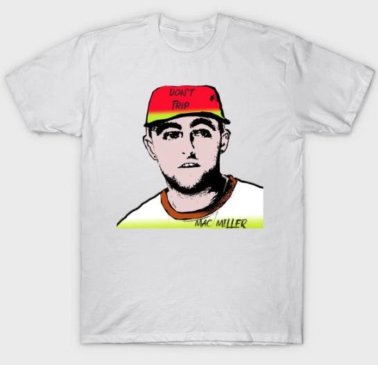 

Mac Miller Short Sleeve T shirt Mens Unisex S-3XL Hip-Hop White M