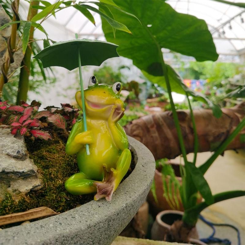 Frogs Garden Statue for Outdoor Garden Decors Pond Lawns Statues Garden Sculpture Decorations for Home Yard Party Decors