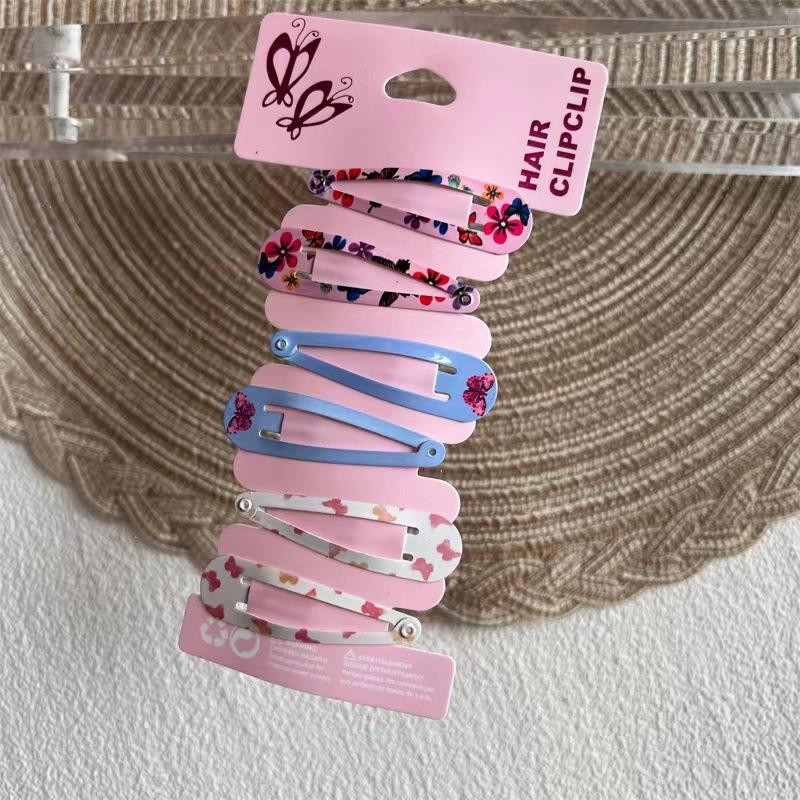 New Cartoon Cute Printed Hairpins Set Women Girls Child Hairgrips Hair Clips Pins Barrettes Accessories Hairclip Headdress