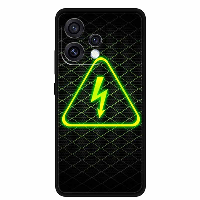 For Oppo Reno15 5G Case 6.59" Cute Cat Balck Edge Soft Silicone Wolf Phone Back Cover For Oppo Reno 15c 5G Protective Lion Funda