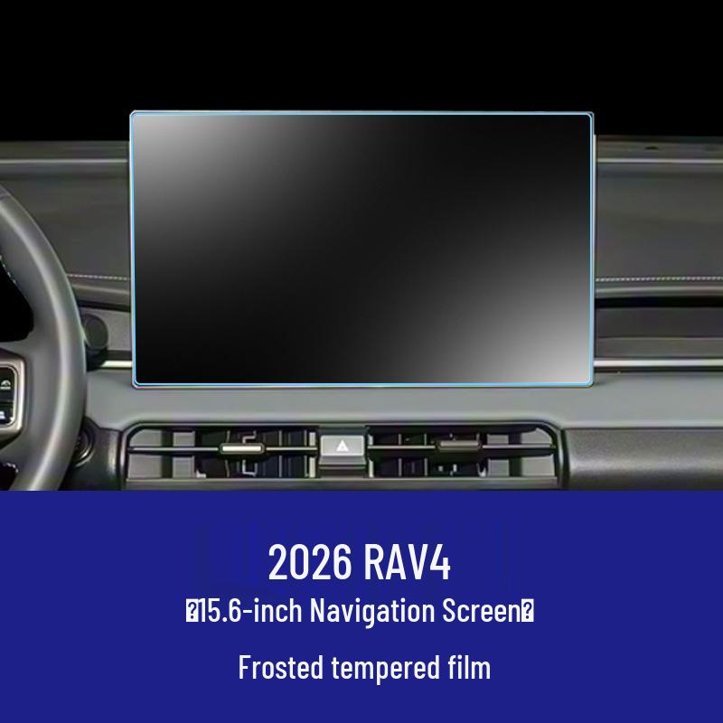 Compatible Tempered Protective Film for Toyota RAV4 Center Console Navigation Screen.