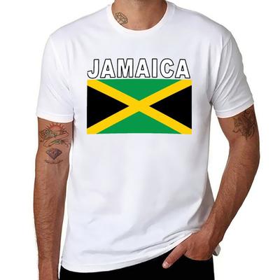 Jamaica National Soccer Game Shirt T-Shirt T Shirts for Man Graphic Vintage Cotton T Shirts High Quality T-Shirt