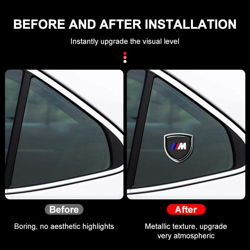 1Pcs 3D Metal M LOGO Emblem Auto Door Shield Car Body Badge Sticker For BMW 330Li 325Li 320Li E46 E39 E90 E60 E36 F30 F10 E34 X5 E53 E30 F20
