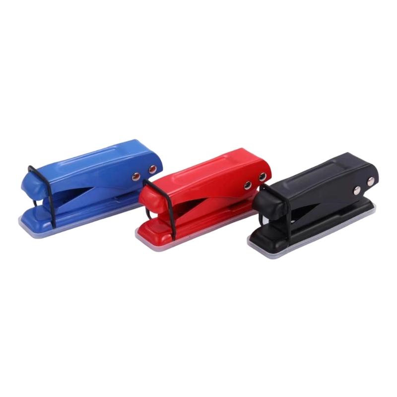 1/4Inch Single Hole Puncher Heavy Duty Metal Holes Punches Ergonomic Paper Punchers 20 Sheets Capacity For Paper