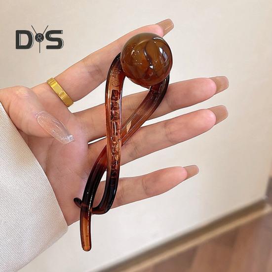 1/3Pcs Women Banana Clip Set Non-Slip Twist Faux Pearl Hair Clips Vintage French Ponytail Buckle Clip Hair Accessories