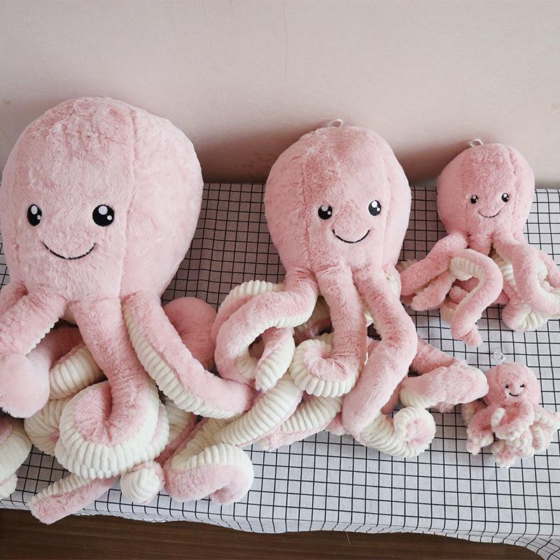 40/60cm Giant Octopus Plush Toys  Stuffed Animals Room Decoration Doll For Kids Girls Boys Birthday Xmas Gift Present Sea