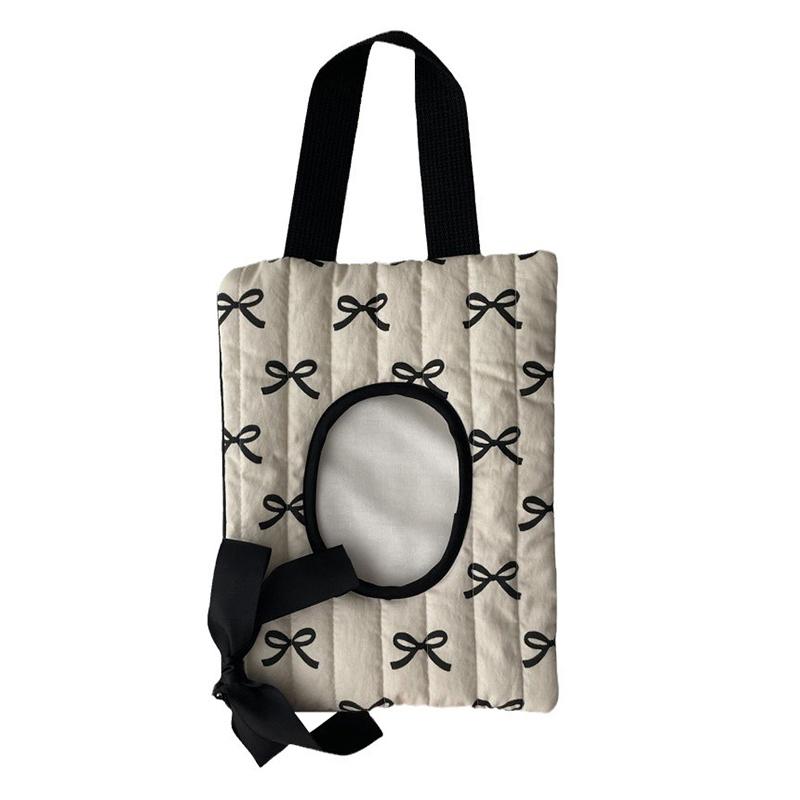 Yay Baskılı Kapaklı Mendil Kutusu Islak Mendil Kutusu Araba Askılı Çanta Taşınabilir Kağıt Tutucu Peçete Saklama Kutusu Ev Dekoru