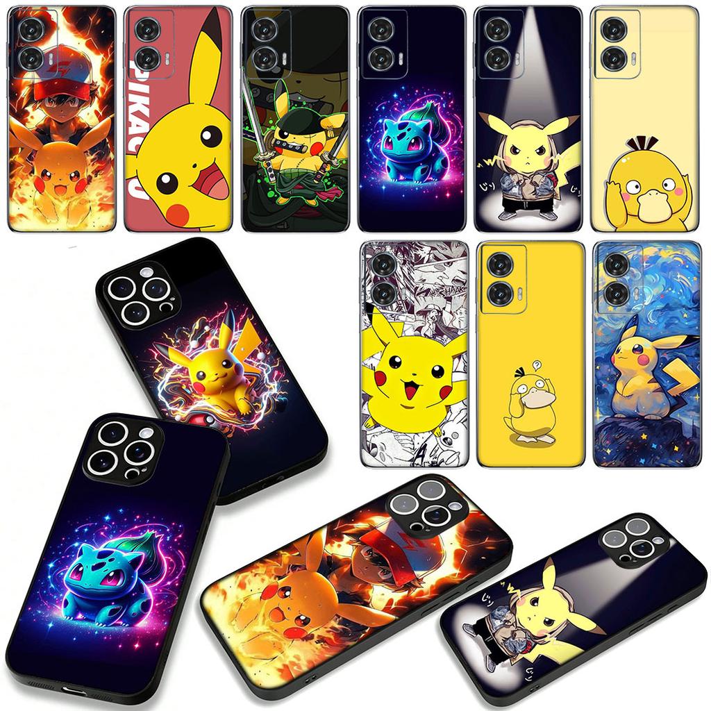 P-Pokemons P-Pikachus Psyduck Case for Motorola Moto Edge 70 60 Fusion 40 NEO 20 Pro G Stylus G56 G96 G71 G73 G41 G42 G51 G52