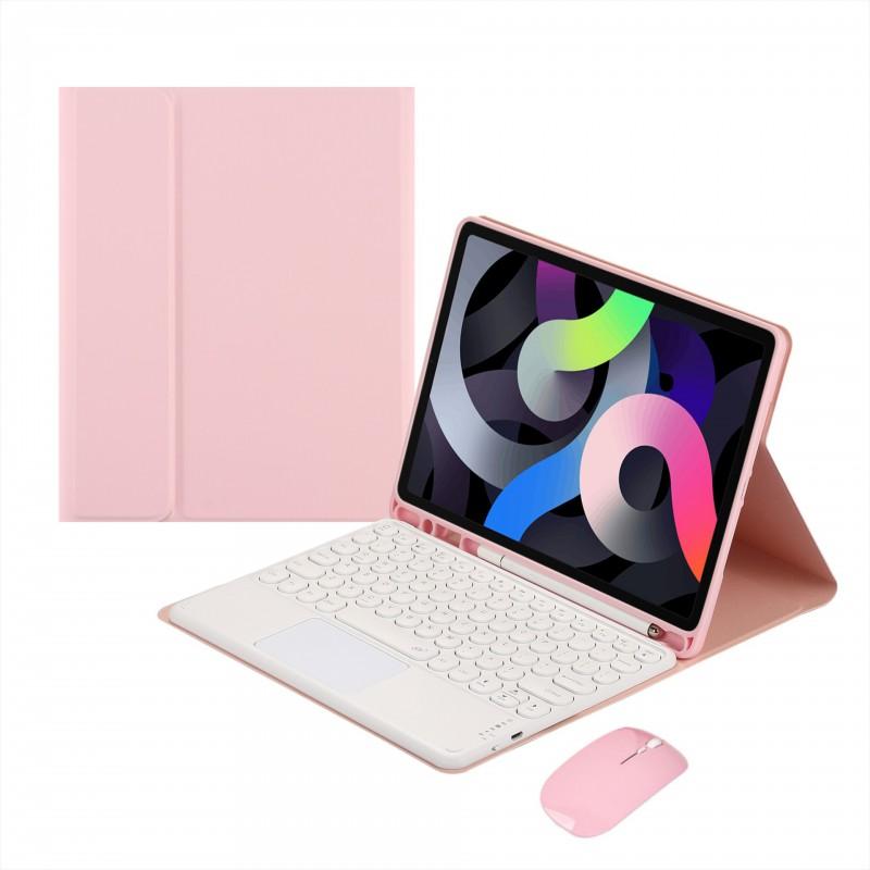 IPad 10th Gen Keyboard Case 10.2 Inch Touchpad Flip Cover PU TPU Protective Shell
